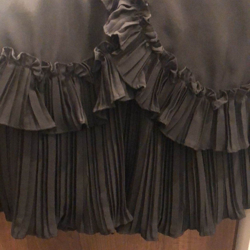 Strapless Bcbgeneration Ruffle Backside Black Coc… - image 7